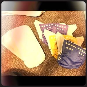 3 Fuzzibunz diaper covers